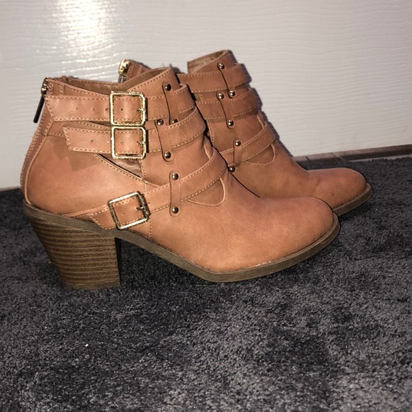Madden Girl Shoes - Brown ankle booties